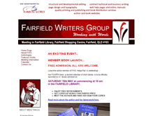 Tablet Screenshot of fairfieldwritersgroupqld.org